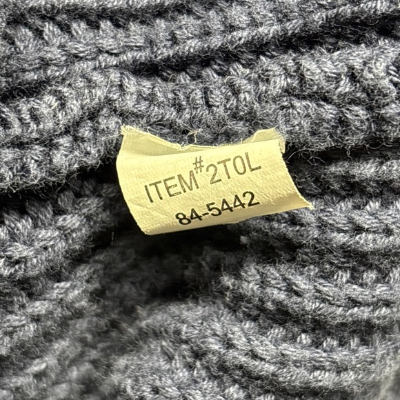 ORVIS Double Breasted Cardigan Sweater Men's Large Cotton Navy Fisherman Grandpa - Picture 10 of 16